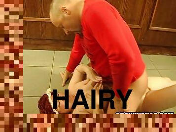 Hairy Grandmother Forgot How To Fuck!