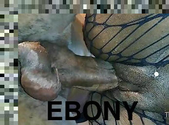 Ebony Pussy Stretched