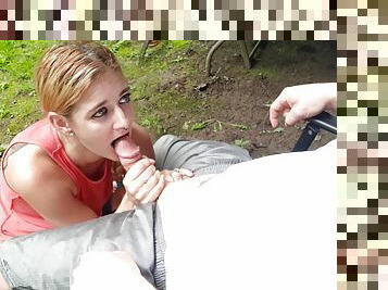 Outdoor Blowjob Facefuck