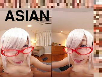 Asian naughty hussy VR thrilling xxx scene