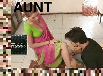 Desi Aunty And Horny Lily In Hottest Big Boobs Fucked By Young Man