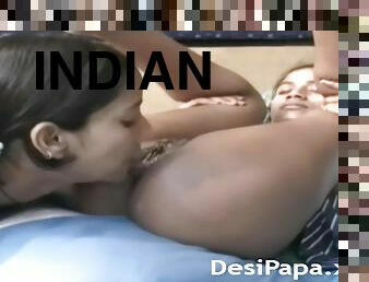 Eating My Indian Step Sister Clean Shaven Pussy