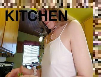 Captive Tits In The Kitchen