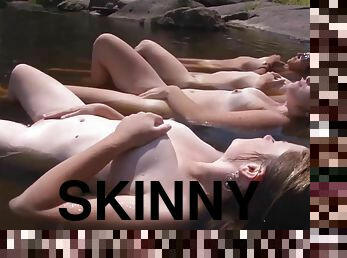 Lola W, Natacha And Debra - Skinny Dipping Pt 1