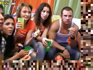 Real College Sex Party With A Panda-boy, Part 2 - Edik, Eric And Alisha Lera