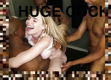 Blonde Interracial HardFuck With Big Cock