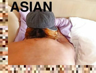 Bbw huge ass asian from behind + cumshot