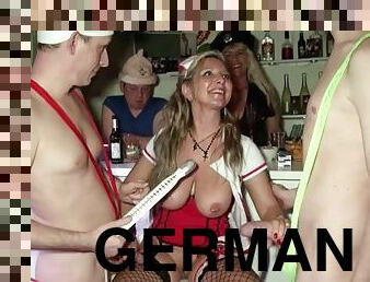 German milf fucking in front of people at the cologne carnival