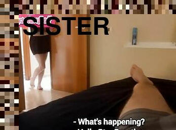 365?????Ep.46 PoV:My Stepsister lies to me just to Suck my Cock in my Bedroom. Huge Cumshot