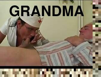 tata, babcia, pielęgniarka, staruszka, pieprzenie, dziadek, szpital