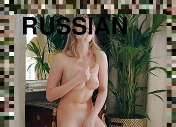 masturbācija-masturbation, krievu, aptaustīšana, blondīne, solo, lieliskā