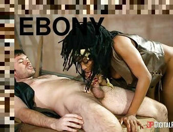 Hot ebony Kiki Minaj & Ryan Ryder in The Walking Dead episode