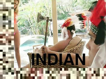 Fake Indians Fuck Busty Blonde Whore