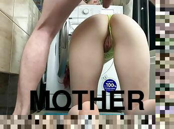 My stepmother got stuck in the washing machine and I fucked her