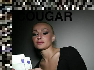 Appetizing cougar fucks for cash incredible sex clip
