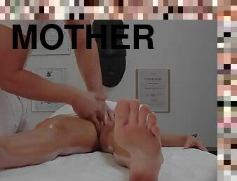 Blondie mother I´d like to fuck gets copulated during a massage - blond hair babe