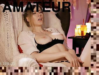 Hot long legged vixen webcam masturbation