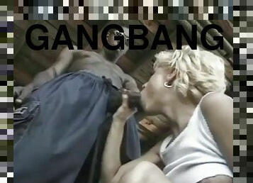 White Whore Gangbanged By Black Guys