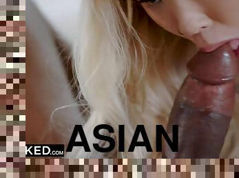 Desirable Asian teen can't Resist BIG BLACK PENIS