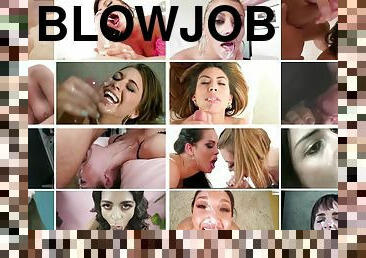 Split-Screen Jizz & Sloppy Knob Sucks Sissy Brainwash cumshot compilation