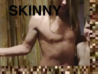 feit, skinny, lesbisk, bbw, trekant