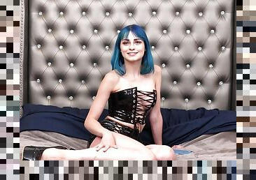 Skinny blue hair Raunchy Open To Pound Anytime