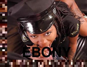 Bail Jumper Ebony blowjob hardcore