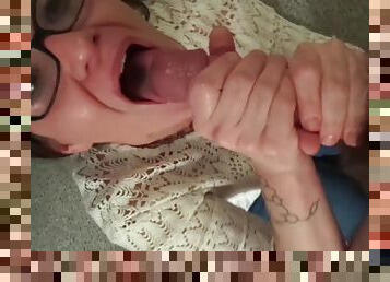 Horny mature slut in glasses POV porn