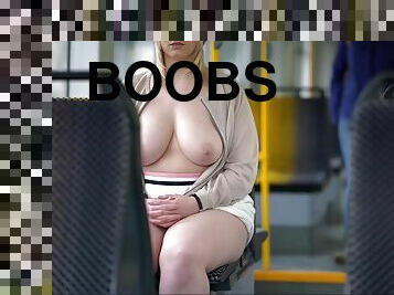 Shameful - Big boobs public nude