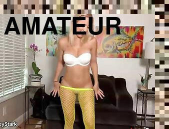 Vicky Stark Fishnet Pantyhose Try On Haul Video Leaked