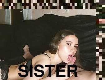 My Sister Sucks like a Bitch, Ejaculate in her Mouth and she Swallowed