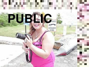Fat Ass BBW Kandi Shoots For Big Cock - reality public sex with monster tits