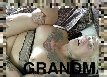 Big-Breasted Grandma Tribbing Lesbian Sex