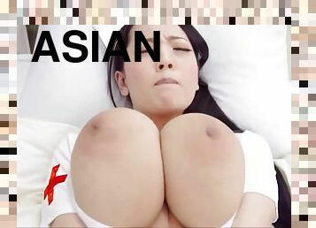 Hitomi Tanaka Huge Tit Nurse - Asian tits in fetish solo