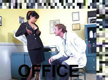 Elegant Lady In Office Suite Needs Doctor's Sexual Help