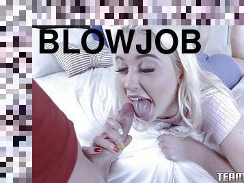 Sexy Chloe Cherry performs a fellatio to Brad Sterling