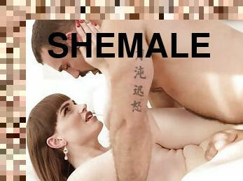 shemale, anal, robienie-loda, transy, rude, brudne, dziurka-analna