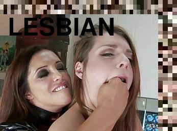 nyrkkinainti, hoitaja, toimisto, remmidildo, anaali, typykät, lääkäri, lesbo-lesbian, bdsm, orja