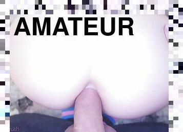 amatör, anal, cumshot, hemmagjord, pov, blond, underkläder