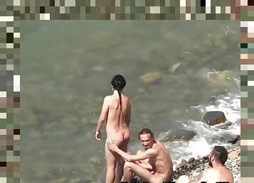 nudisti, u-javnosti, amaterski, tinejdžeri, kemera, plaža, špijun, voajer, odvratni, coeds