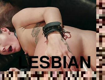 Lesbian butt fucking made love in own twat juice