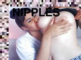 Latinas sucking nipples