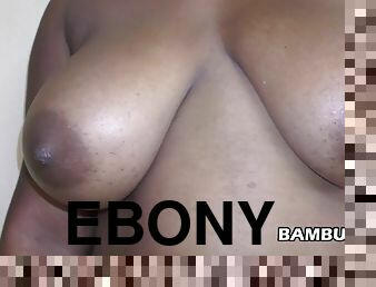 Big tits ebony fat ass fucked doggystyle and creampied