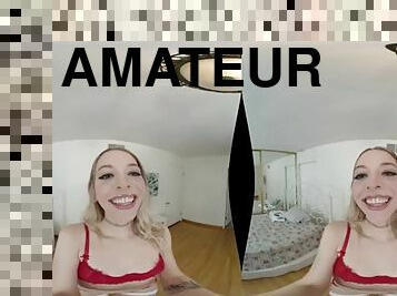 masturbacja, amatorskie, spodnie, blondynka, kamerka-internetowa, solo