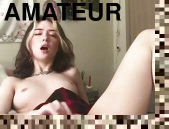 White teen masturbates