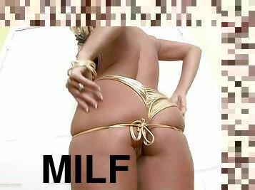 Holly Halston - Sexy MILF makes her big boobs work