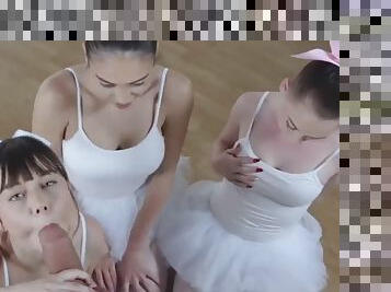 First time anal party with amateur ballerinas