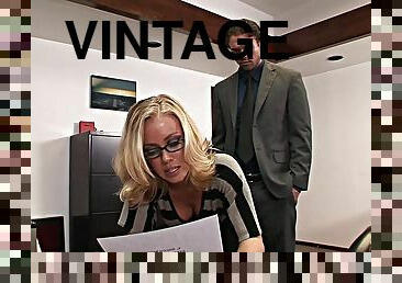 Classic Nicole Aniston - vintage office sex