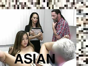 asiatisk, store-pupper, sykepleier, orgie, cumshot, lege, stor-pikk, tenåring, deepthroat, fingret