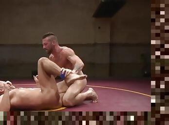 Wrestling jock cocksucking before facial